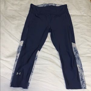 Under Armour Blue Leggings w/ Tie Die Accents